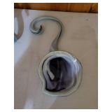 Two Vintage Handblown Glass Art Pieces
