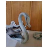 Two Vintage Handblown Glass Art Pieces