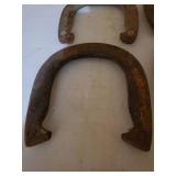 Four Vintage 2.5. LB Top Ringer Horseshoes