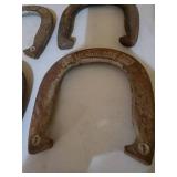 Four Vintage 2.5. LB Top Ringer Horseshoes