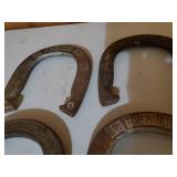 Four Vintage 2.5. LB Top Ringer Horseshoes