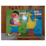Three Large Vintage Sesame Street Coloring Books