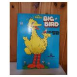 Three Large Vintage Sesame Street Coloring Books