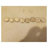 Collection Of Silver Currency
