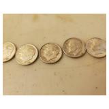 Collection Of Silver Currency