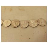Collection Of Silver Currency
