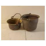 Two Vintage Copper Buckets