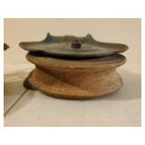 Three Vintage Pulleys