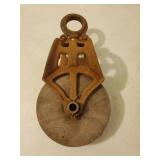 Three Vintage Pulleys