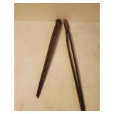 Two Old Blacksmiths Tongs