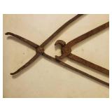 Two Old Blacksmiths Tongs