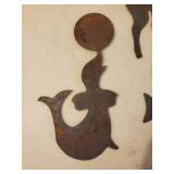 Collection Of Vintage Metal Animal Cutouts
