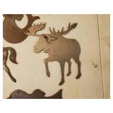 Collection Of Vintage Metal Animal Cutouts