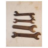 Four Old International Harvester Wrenches
