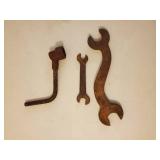 Three Old International Harvester Wrenches