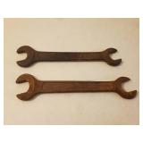 Two Old Large International Harvester Wrench