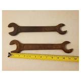 Two Old Large International Harvester Wrench