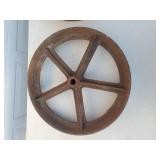 Pair Of Old Iron Wheels