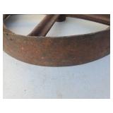 Pair Of Old Iron Wheels