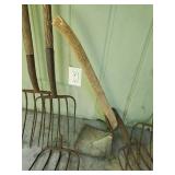 Collection Of Antique Farm Tools