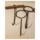 Four Vintage Hay Hooks