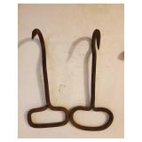 Four Vintage Hay Hooks