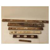 Six Old Wood Levels
