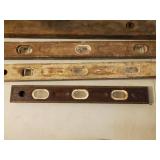 Six Old Wood Levels