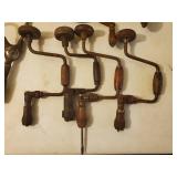Seven Vintage Hand Augers