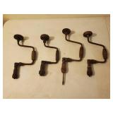 Seven Vintage Hand Augers