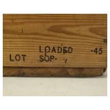 Old Wood (9 Fuzes., Bomb Nose.) Crate