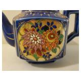 Dark Blue Hand Painted Teapot