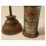 Three Old Oil Cans