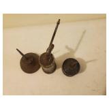 Three Old Oil Cans