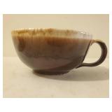 Two Vintage Pieces Of Brown Dripped Pottery