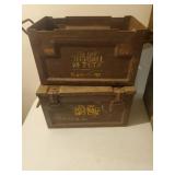 Four Vintage Ammo Boxes