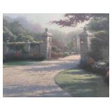 Large Framed “Summer Gate” Print by Thomas Kinkade