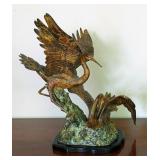 Bronze Herons Sculpture