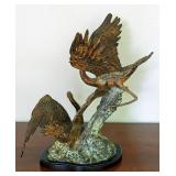Bronze Herons Sculpture