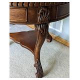 Henredon Round Wood Accent Table