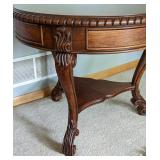 Henredon Round Wood Accent Table