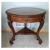 Henredon Round Wood Accent Table