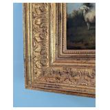 Small Gold Framed Sheep Painting