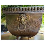 Brass Lion Footed Planter
