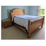 Queen Bed Frame and Nightstand