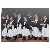 Framed “Charge of the Flower Bottle Brigade” Print by Den Martens