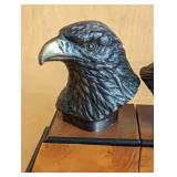 Bronze Eagle Head Bookends