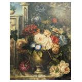Gold Framed Canvas Floral Painting