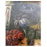 Gold Framed Canvas Floral Painting
