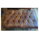 King Hickory Leather Ottoman